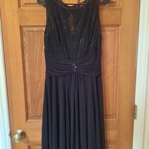Jessica Howard Black Lace Maxi Dress
